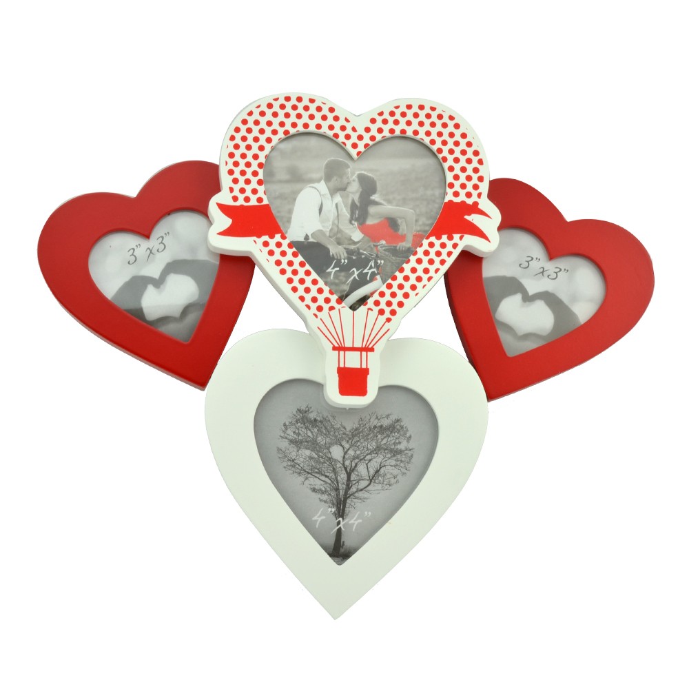 Rama foto multipla Love Affair, forma inima, 31x26 cm - imagine 4